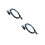 2Pcs Mini Hard Disk Cable Black Copper Computer Accessory 6