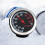 2Pcs Multi Color Metal Luminous Clock Car Thermometer Durable Use 9