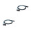 2Pcs Mini Hard Disk Cable Black Copper Computer Accessory 8