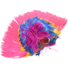 3Pcs Colorful Punk Rock Wig For Masquerade Halloween Parties