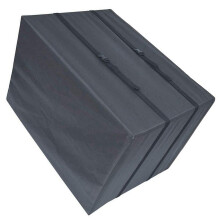2Pcs Air Conditioner Cover Black Oxford Cloth Outdoor Appliance Shield