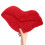 4Pcs Red Plush Lip Cushions Soft Cotton Decorative Sofa Throw Pillows 6