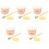 5Sets Oral Education Teeth Model Kit with Assorted Colors for Kids 5