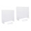 2 Sets Transparent Writing Board Desktop Message Multi-Function Memo 4