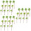 36 Pcs Miniature Scene Trees Landscape Palm Trees Decoration 9