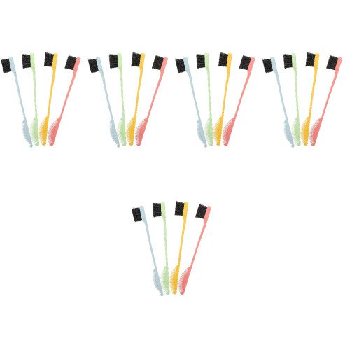 20Pcs Small Dual Tip Eyebrow Comb Brush Durable Hairline Makeup Tool 1