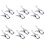 12 Pcs Stainless Steel Drying Clothes Clip Thickened 14.8cm 3