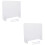 2 Sets Transparent Writing Board Desktop Message Multi-Function Memo 6
