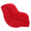 4Pcs Red Plush Lip Cushions Soft Cotton Decorative Sofa Throw Pillows 5