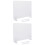 2 Sets Transparent Writing Board Desktop Message Multi-Function Memo 5