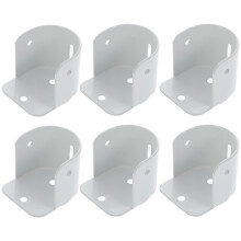 2 Pieces Closet Pole Bracket Wardrobe Rail Rod Flange Holder Support