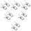 12 Pcs Stainless Steel Drying Clothes Clip Thickened 14.8cm 9