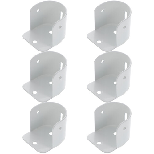2 Pieces Closet Pole Bracket Wardrobe Rail Rod Flange Holder Support 1