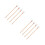 8Pcs Red Handle White Felt Drum Mallets for Symphony and School Bands 5