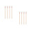 8Pcs Red Handle White Felt Drum Mallets for Symphony and School Bands 4