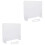 2 Sets Transparent Writing Board Desktop Message Multi-Function Memo 3