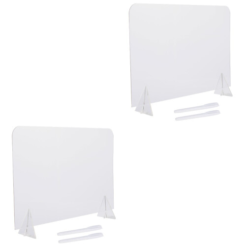 2 Sets Transparent Writing Board Desktop Message Multi-Function Memo 2