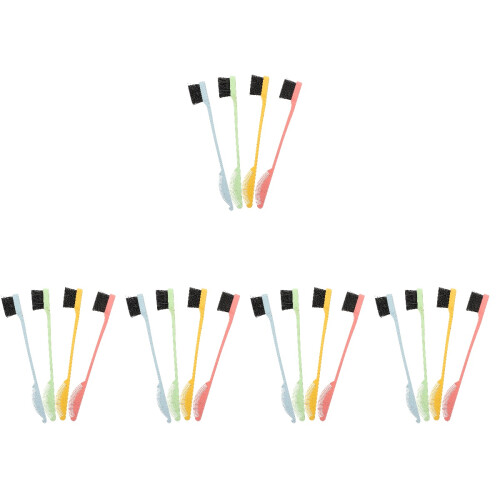 20Pcs Small Dual Tip Eyebrow Comb Brush Durable Hairline Makeup Tool 2
