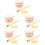 5Sets Oral Education Teeth Model Kit with Assorted Colors for Kids 8