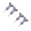 4Pcs Grey Braille Writing Tools Plastic Pen for Blind Daily Learning 10