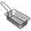 2Pcs Black Iron Fried Food Basket with Handle Easy Drain Colander Tool 6