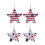 2 Pcs Jewelry Earring For Girl Dangler Earrings Independence Day 1