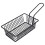 2Pcs Black Iron Fried Food Basket with Handle Easy Drain Colander Tool 3