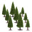 36Pcs Miniature Fake Trees for Crafts and Sand Table Scenery Models 2