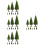 36Pcs Miniature Fake Trees for Crafts and Sand Table Scenery Models 8