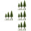 36Pcs Miniature Fake Trees for Crafts and Sand Table Scenery Models 7