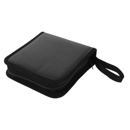 2Pcs Pu Disc Storage Bag For Cd Dvd 40 Capacity Holder Organizer 1