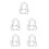 5Pcs Fire Sprinkler Head Cage Guards Silver Stainless Steel Protective 10