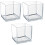 3Pcs Transparent Betta Tank Durable Multi-Function Aquarium for Home 3