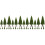 36Pcs Miniature Fake Trees for Crafts and Sand Table Scenery Models 5
