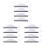 12Pcs White Shower Squeegees with Hook Durable PP Tpr for Bathroom 4