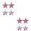 2 Pcs Jewelry Earring For Girl Dangler Earrings Independence Day 6