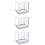 3Pcs Transparent Betta Tank Durable Multi-Function Aquarium for Home 8