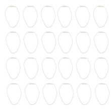 2970Pcs Comfortable Cotton Clothing Tag Strings Beige for Price Tags