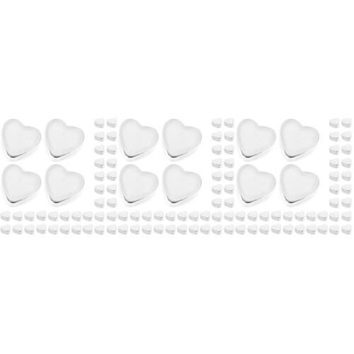 300Pcs Silver Silicone Earring Backs Durable Secure Locks for Earrings 2