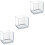 3Pcs Transparent Betta Tank Durable Multi-Function Aquarium for Home 5