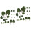 48 Pcs Miniature Trees Railroad Scenery DIY Landscape Decor 4