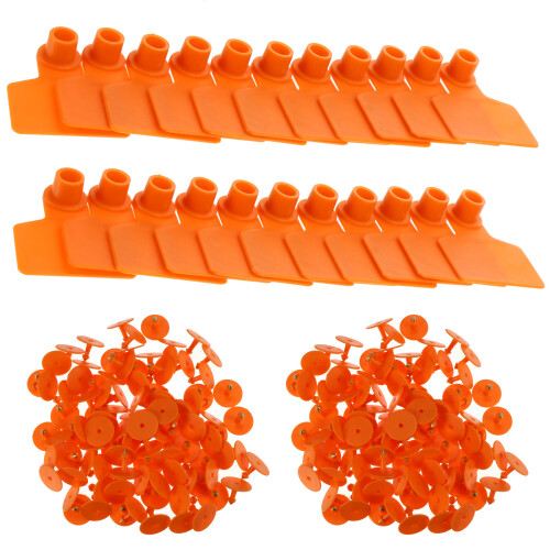 200 Pcs Durable Tpu Animal Ear Tags With Pin