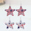 2 Pcs Jewelry Earring For Girl Dangler Earrings Independence Day 10