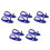 5Pairs Motorcycle Handlebar Muffs Blue ABS Windproof Hand Guards 5