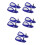 5Pairs Motorcycle Handlebar Muffs Blue ABS Windproof Hand Guards 3