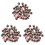 120Pcs Brown American Style Billiard Cue Tips with Durable Ferrules 2