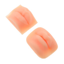 2Pcs Soft Silicone Lips Mold for Realistic Tattoo and Makeup Practice