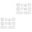 20Pcs White Cable Organizer Stick-on Wire Holder for Appliances 5