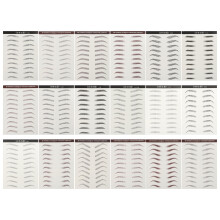5 Pcs Waterproof Eyebrow Stickers Man False Eyebrows Cosmetics Makeup