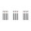 15Pcs Black Angled Concealer Brushes Flat Cream Foundation for Women 8